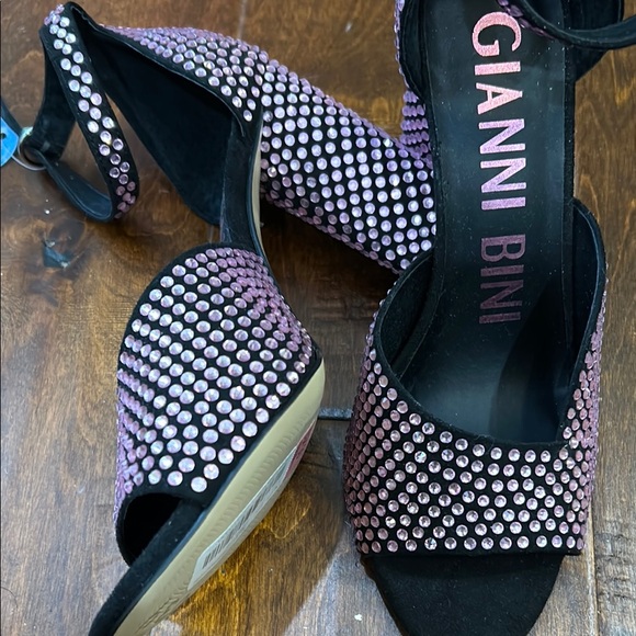 Gianni Bini Pink Rhinestone Heels - Picture 3 of 4